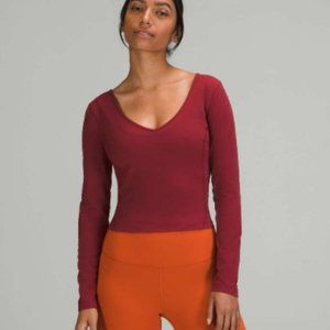Lululemon Align Long Sleeve Shirt Mulled Wine